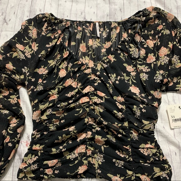 NWT Free People New Final Rose Blouse - Picture 8 of 9